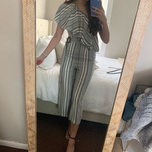 Vici collection belted jumpsuit